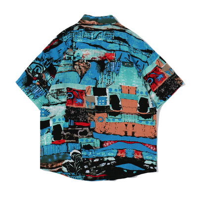 Camisa Floral Retro Unisex - Estilo Coreano Trendy para Parejas - Image 8