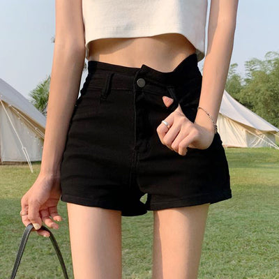 Shorts Talle Alto Estilo Asiático - Diseño A-Line Chic - Image 12