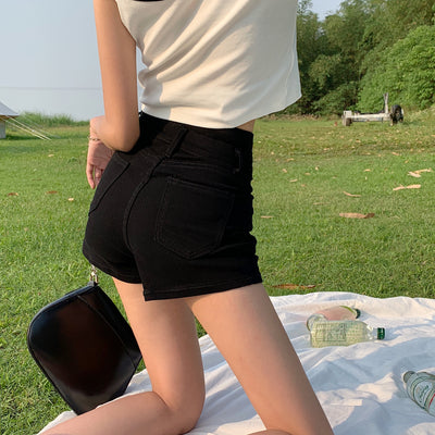 Shorts Talle Alto Estilo Asiático - Diseño A-Line Chic - Image 17