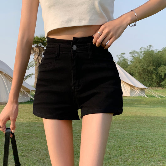 Shorts Talle Alto Estilo Asiático - Diseño A-Line Chic - Image 15