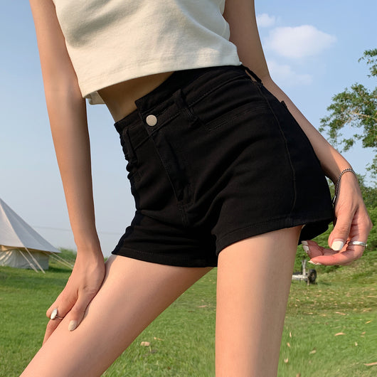 Shorts Talle Alto Estilo Asiático - Diseño A-Line Chic - Image 16