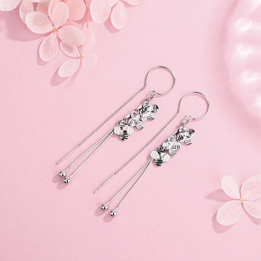Aretes Colgantes en Plata Sterling S925 Super Flash - Image 9
