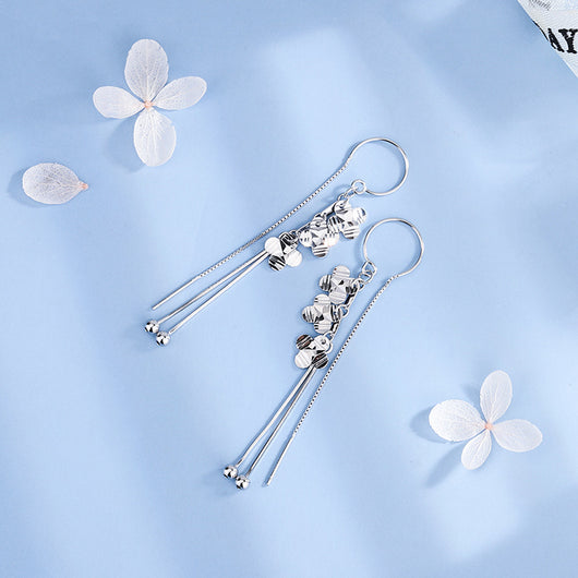 Aretes Colgantes en Plata Sterling S925 Super Flash - Image 3
