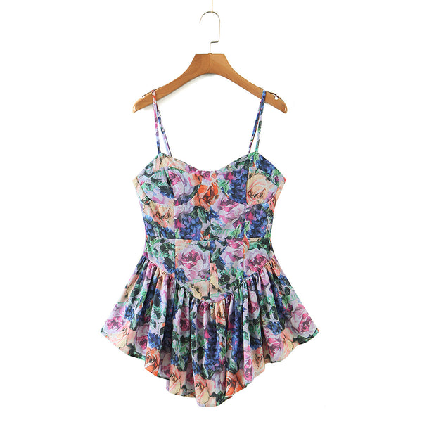 Vestido Corto con Tirantes Ajustables Vacation Style