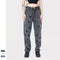 Unisex Casual Straight-Leg Pants with Embroidered Love Patch