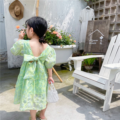 Vestido Princesa Escote Cuadrado con Moño y Espalda Profunda - Image 7
