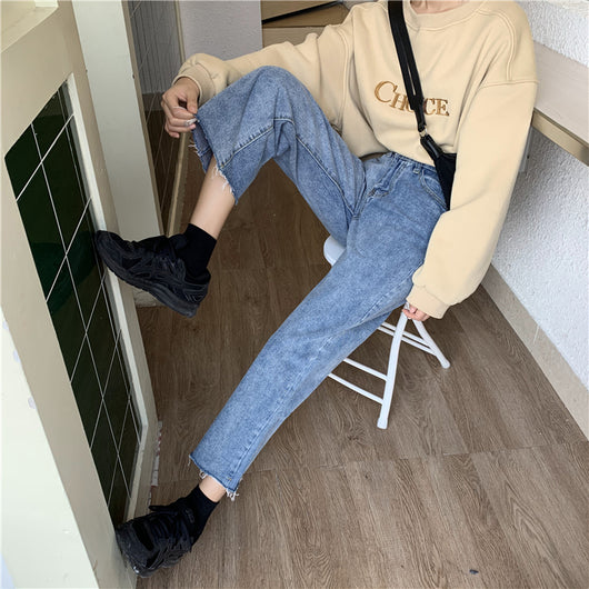 Pantalones Rectos Cintura Alta Estilo Coreano - Tela Ligera y Versátil - Image 9