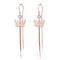 Silver Earrings Ear Line 925 Earrings Simple Ins Earrings Rose Gold