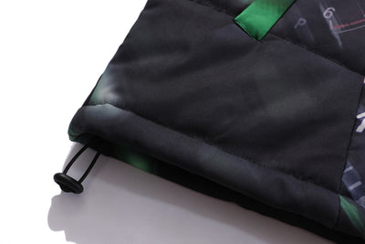 Chaqueta Acolchada Cuello Alto Tendencia Neón para Hombre - Image 13