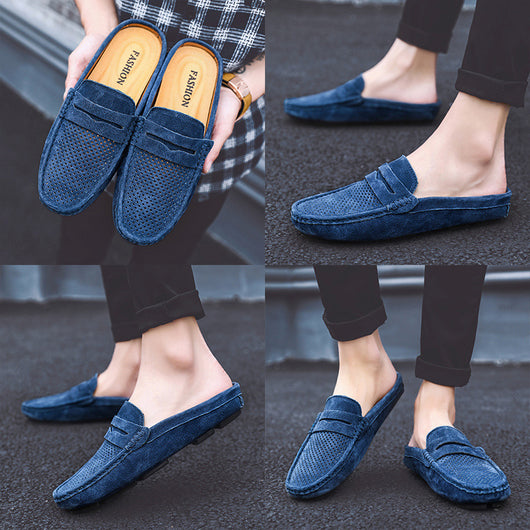 Zapatos Casuales de Cuero con Diseño Dual: Sandalias Cómodas de Suela Blanda - Image 16
