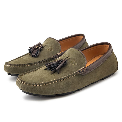 Zapatos Casuales de Cuero con Diseño Dual: Sandalias Cómodas de Suela Blanda - Image 19