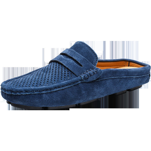 Zapatos Casuales de Cuero con Diseño Dual: Sandalias Cómodas de Suela Blanda - Image 6