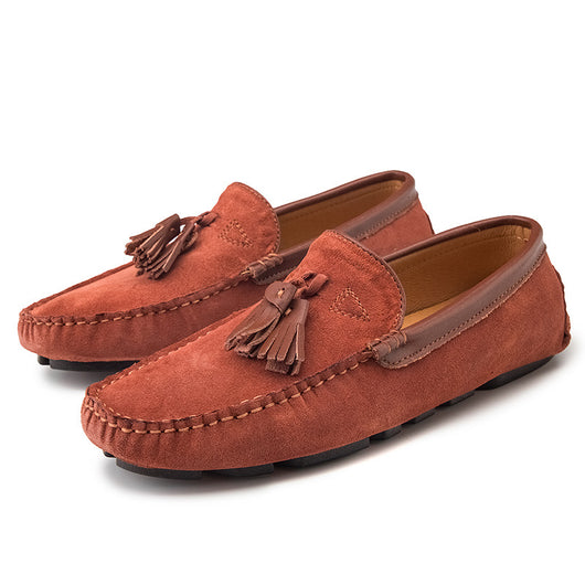 Zapatos Casuales de Cuero con Diseño Dual: Sandalias Cómodas de Suela Blanda - Image 5