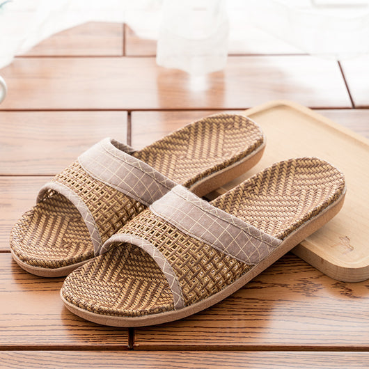 Sandalias Antideslizantes de Paja para Casa y Oficina - Image 13