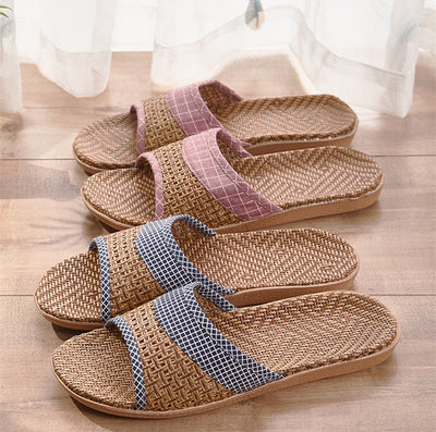 Sandalias Antideslizantes de Paja para Casa y Oficina - Image 17
