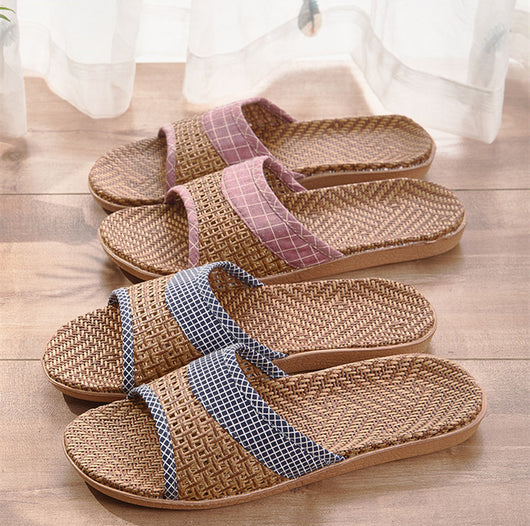 Sandalias Antideslizantes de Paja para Casa y Oficina - Image 17