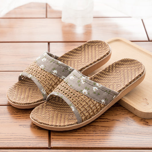 Sandalias Antideslizantes de Paja para Casa y Oficina - Image 9