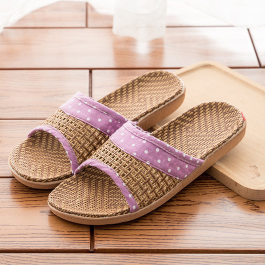 Sandalias Antideslizantes de Paja para Casa y Oficina - Image 11