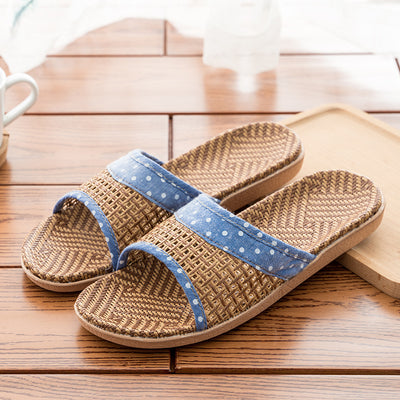 Sandalias Antideslizantes de Paja para Casa y Oficina - Image 6