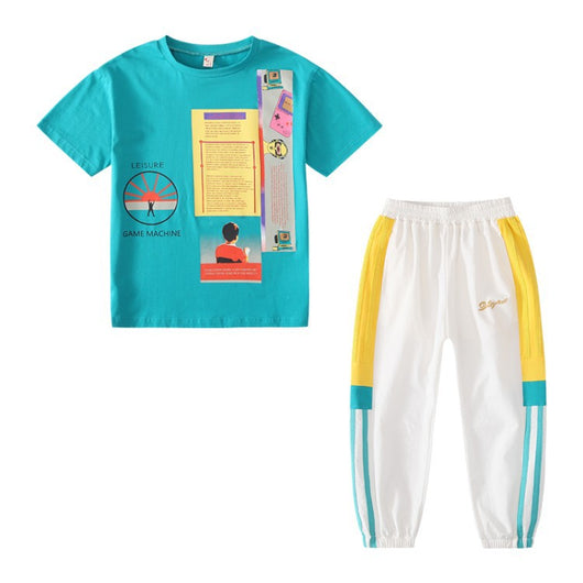Conjunto de Playeras Deportivas para Niños, Estilo Western con Diseño Coreano - Image 2