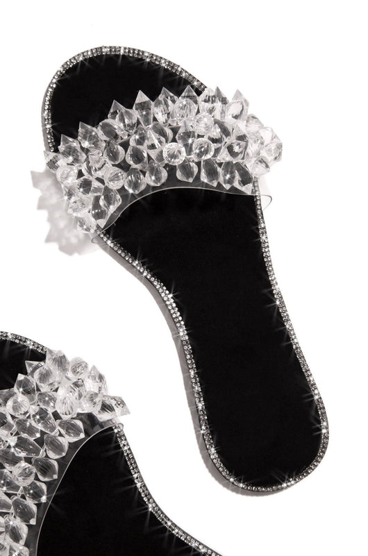 Pantuflas Elegantes con Rhinestones y Suela Plana para Dama - Image 4