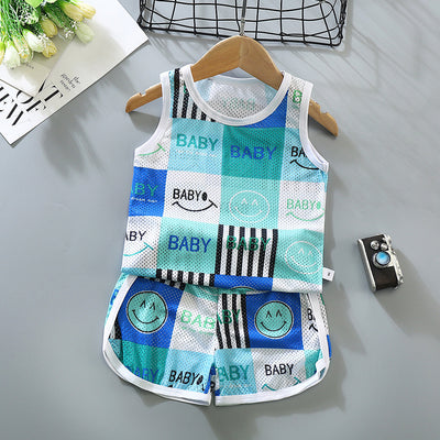 Conjunto de Chaleco Infantil Transpirable sin Mangas - Diseño Hueco en Malla - Image 3