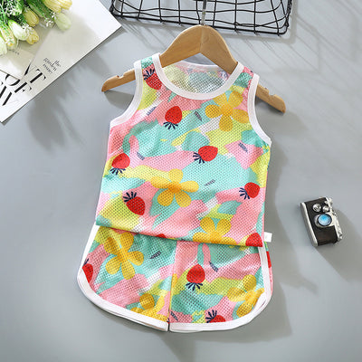 Conjunto de Chaleco Infantil Transpirable sin Mangas - Diseño Hueco en Malla - Image 5
