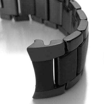 Reloj Deportivo con Pulsera de Cerámica Mate y Bisel Brillante Negro - Image 11