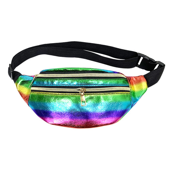 Bolsa Deportiva Láser Multisección - Cinturón Mensajero de Moda