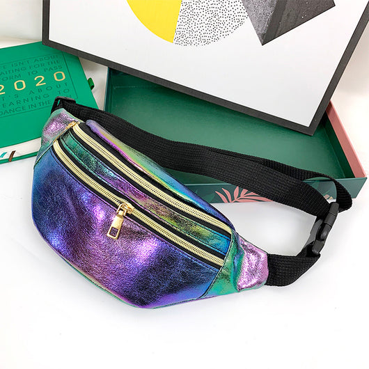 Bolsa Deportiva Láser Multisección - Cinturón Mensajero de Moda - Image 6