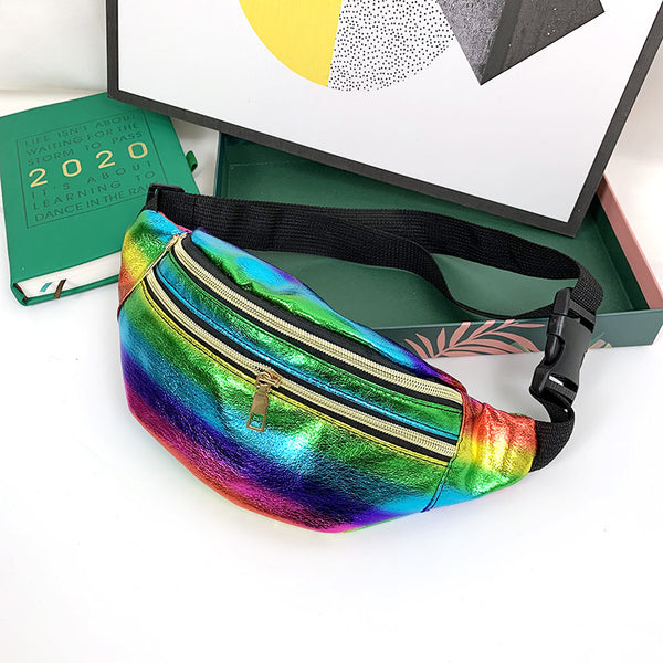 Bolsa Deportiva Láser Multisección - Cinturón Mensajero de Moda
