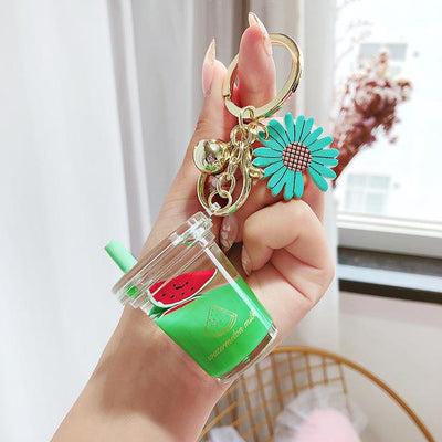 Llavero Botella de Jugo de Durazno con Corazón - Joyería Femenina - Image 13