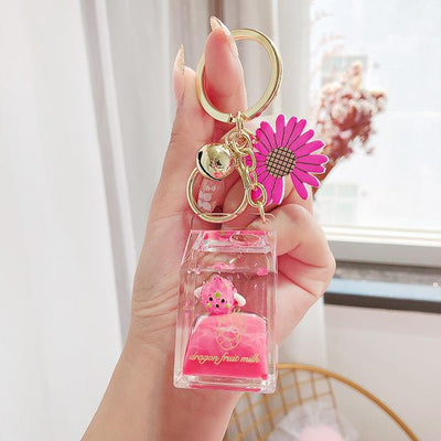Llavero Botella de Jugo de Durazno con Corazón - Joyería Femenina - Image 18