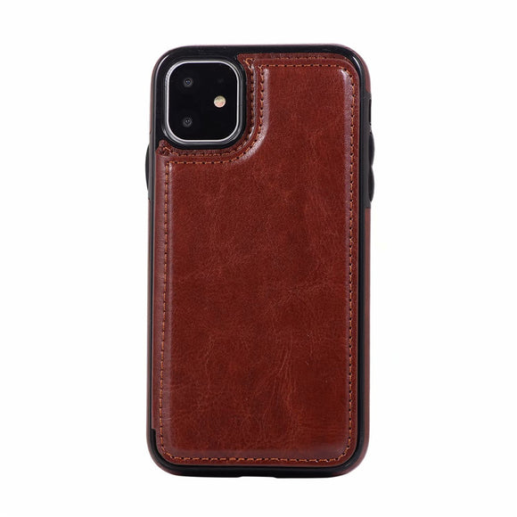 Funda iPhone 12 Pro Max con Soporte y Compartimentos para 8 Tarjetas