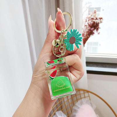 Llavero Botella de Jugo de Durazno con Corazón - Joyería Femenina - Image 2