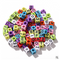 Negro Fluorescent Letter Beads 26 English Letters Music Festival Beaded Bracelet Color 6mm 100pcs
