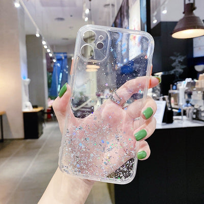 Funda Protectora con Protección Ocular y Diseño Glitter para iPhone 12Pro, 11, XS - Image 8