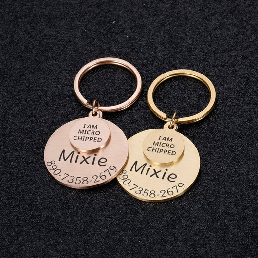 Placa de Identificación Personalizada para Mascotas - Llavero Divertido - Image 3