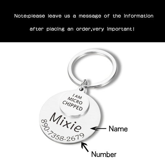 Placa de Identificación Personalizada para Mascotas - Llavero Divertido - Image 6