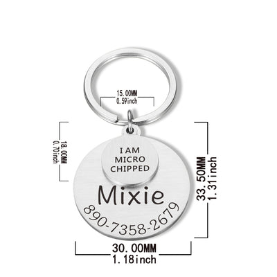 Placa de Identificación Personalizada para Mascotas - Llavero Divertido - Image 5