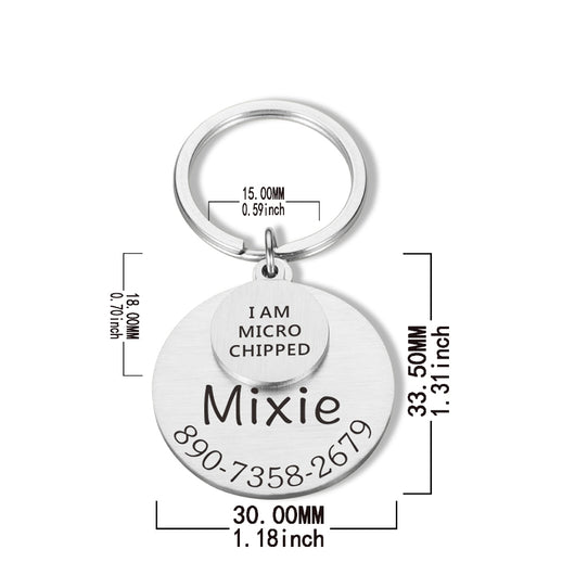Placa de Identificación Personalizada para Mascotas - Llavero Divertido - Image 5