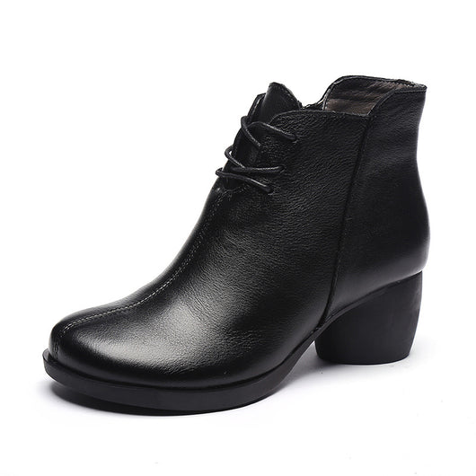Botas Martin de Cuero para Mujer con Tacón Grueso Cómodo y Elegante - Image 6