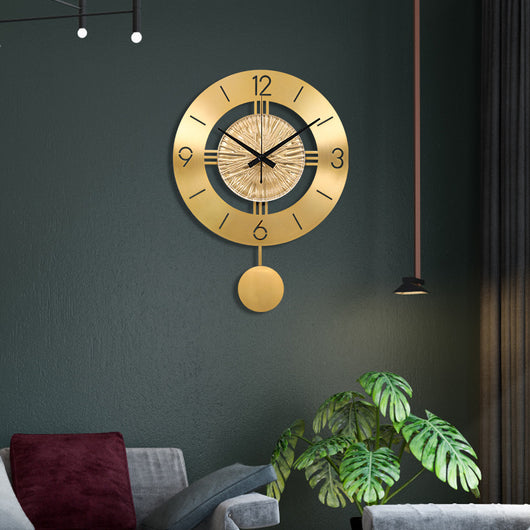 Reloj de Pared Metálico con Péndulo Elegante - Image 8