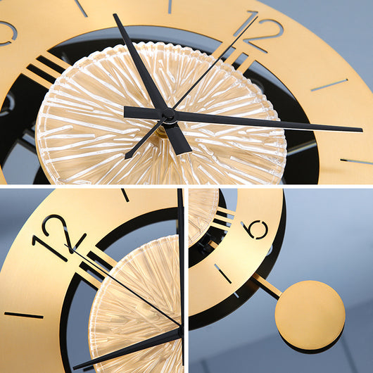 Reloj de Pared Metálico con Péndulo Elegante - Image 9