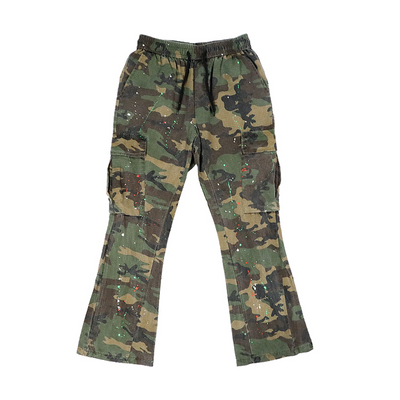 Pantalones Cargo Vintage con Estampado Salpicado - Image 6