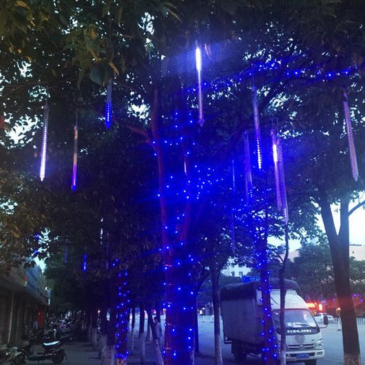 Luces de Lluvia Meteórica LED - Decoración Navideña Impermeable para Árbol - Image 3