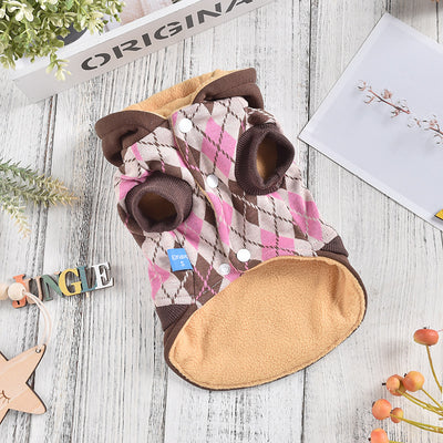 Falda Tejida para Perro de Dos Patas con Patrón Diamante - Image 4