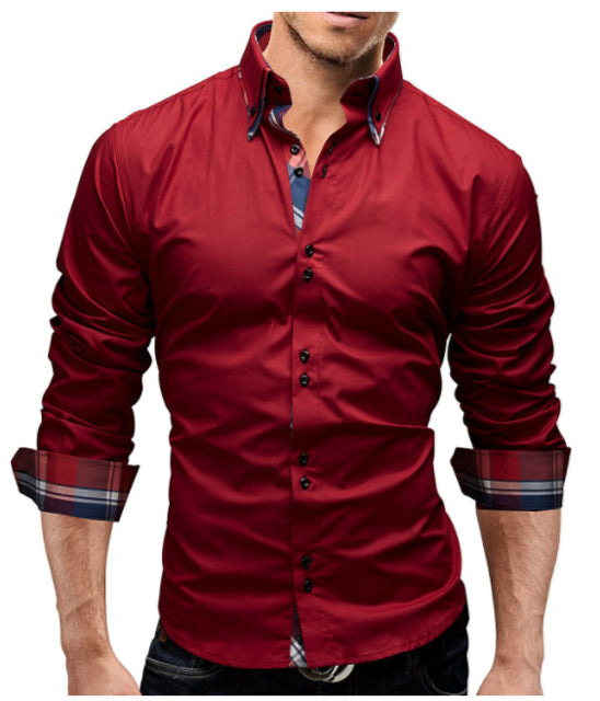 Camisa Slim Clásica Interior para Hombre