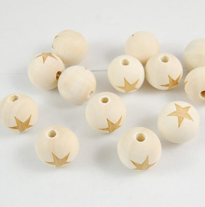 Cuentas de Madera Grabadas a Láser para Joyería DIY - Image 6