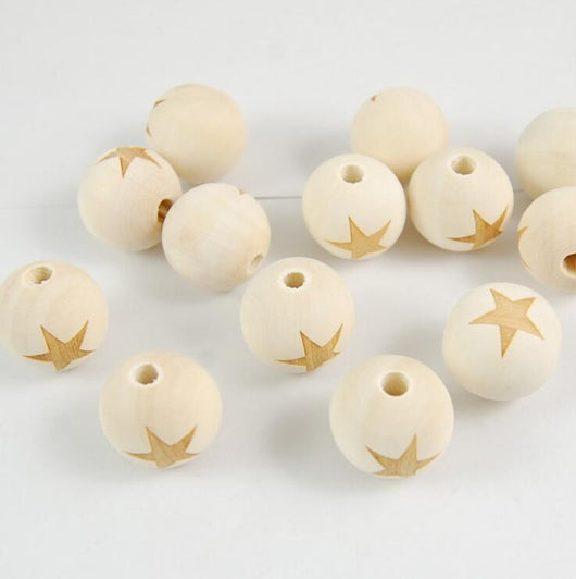 Cuentas de Madera Grabadas a Láser para Joyería DIY - Image 6